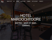 Tablet Screenshot of hotelmaroochydore.com.au